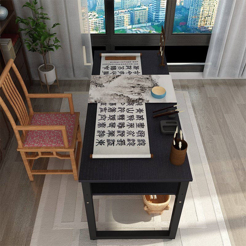 练字台书法桌折叠书法桌书画桌毛笔专用写字台双层简易书桌办公