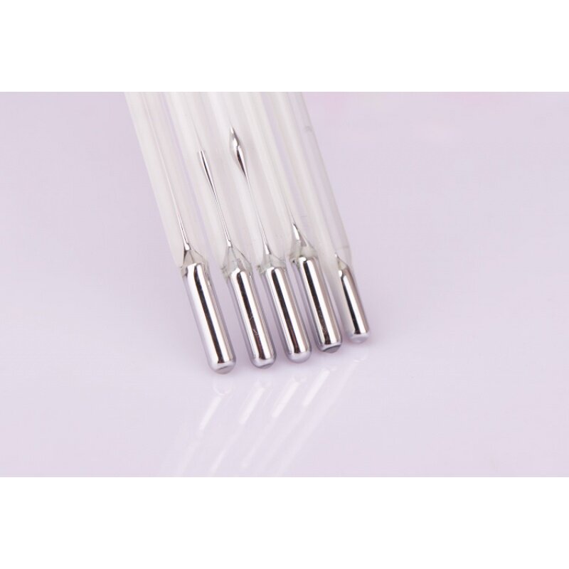 玻璃水银温度计高精密01度工业高温温度计500度实验温度计室