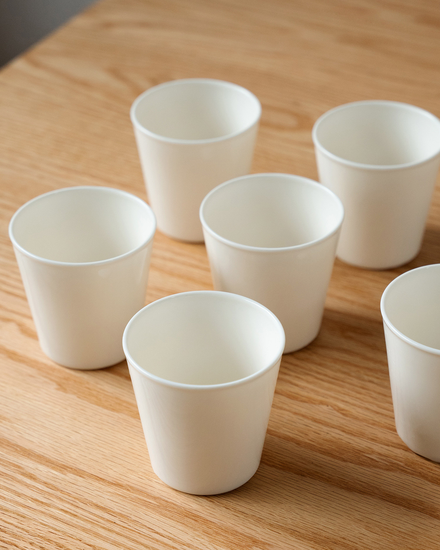 好白商店纯白猪口杯原创茶杯水杯酒杯木墨德化水素杯