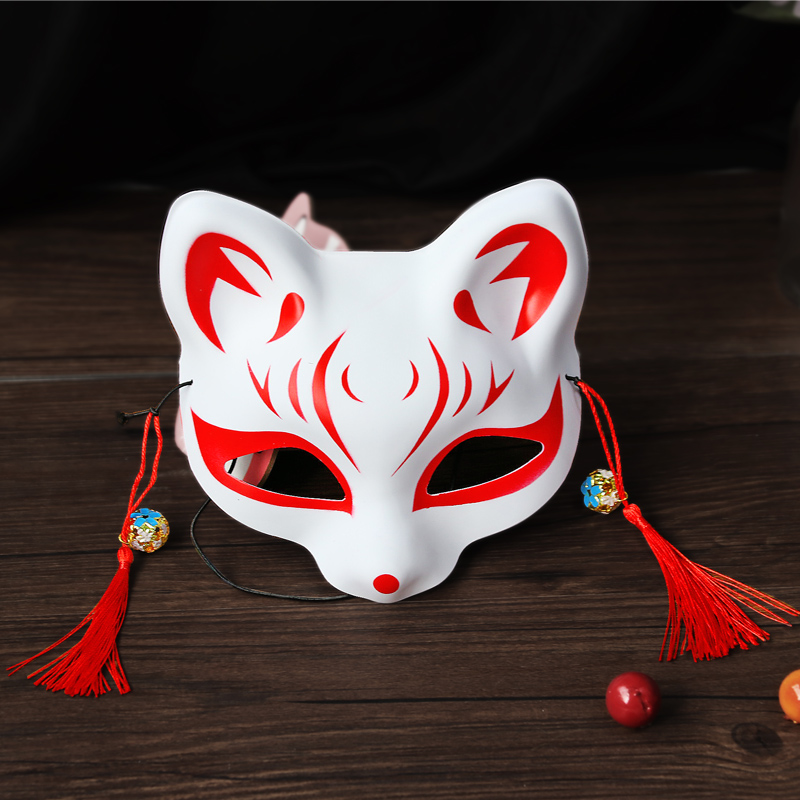 儿童款小狐狸狐妖红色搞笑情趣面具抖音同款手办恶拽脸谱女生面具