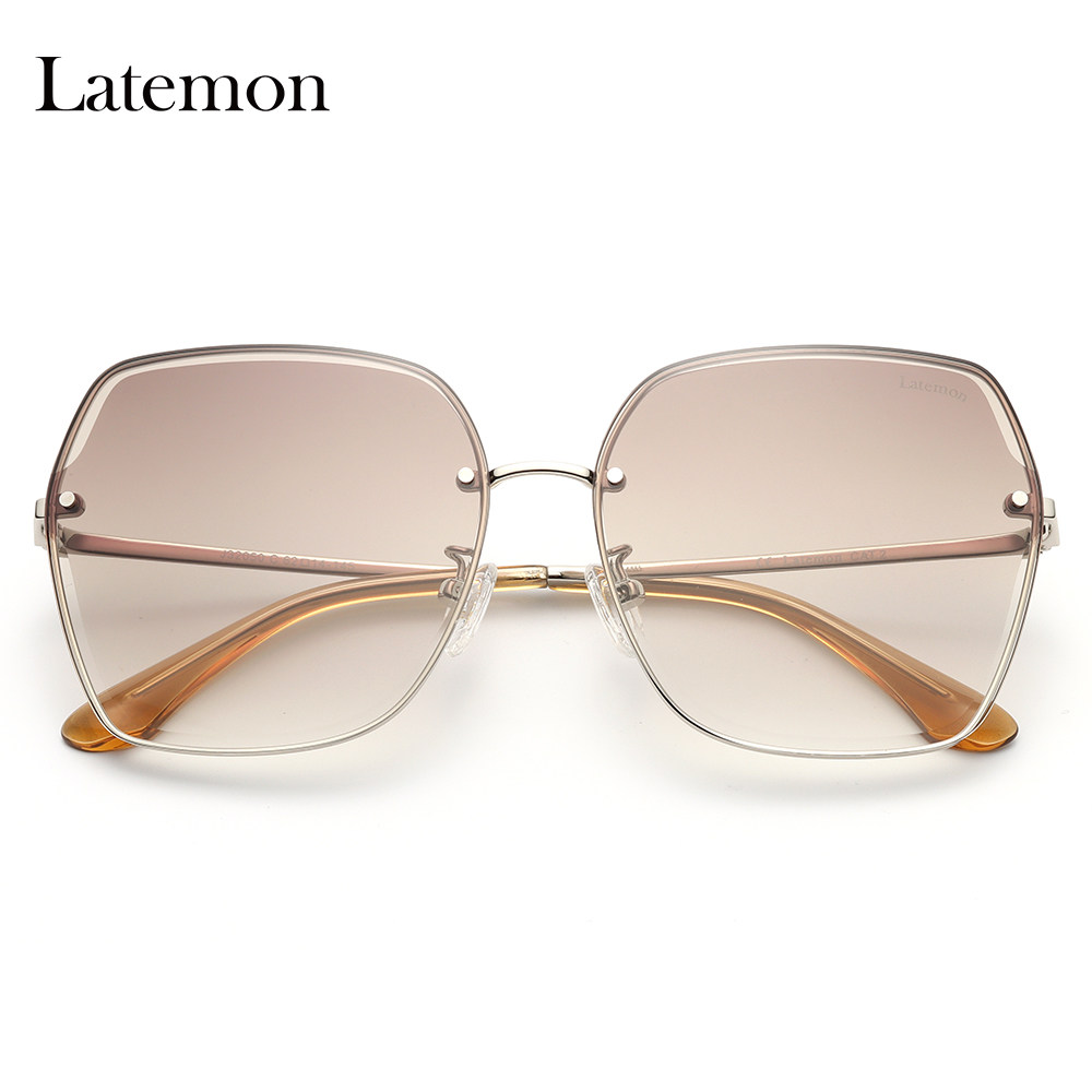 latemon浪特梦新款太阳镜多边素颜切边墨镜j32050太阳眼镜