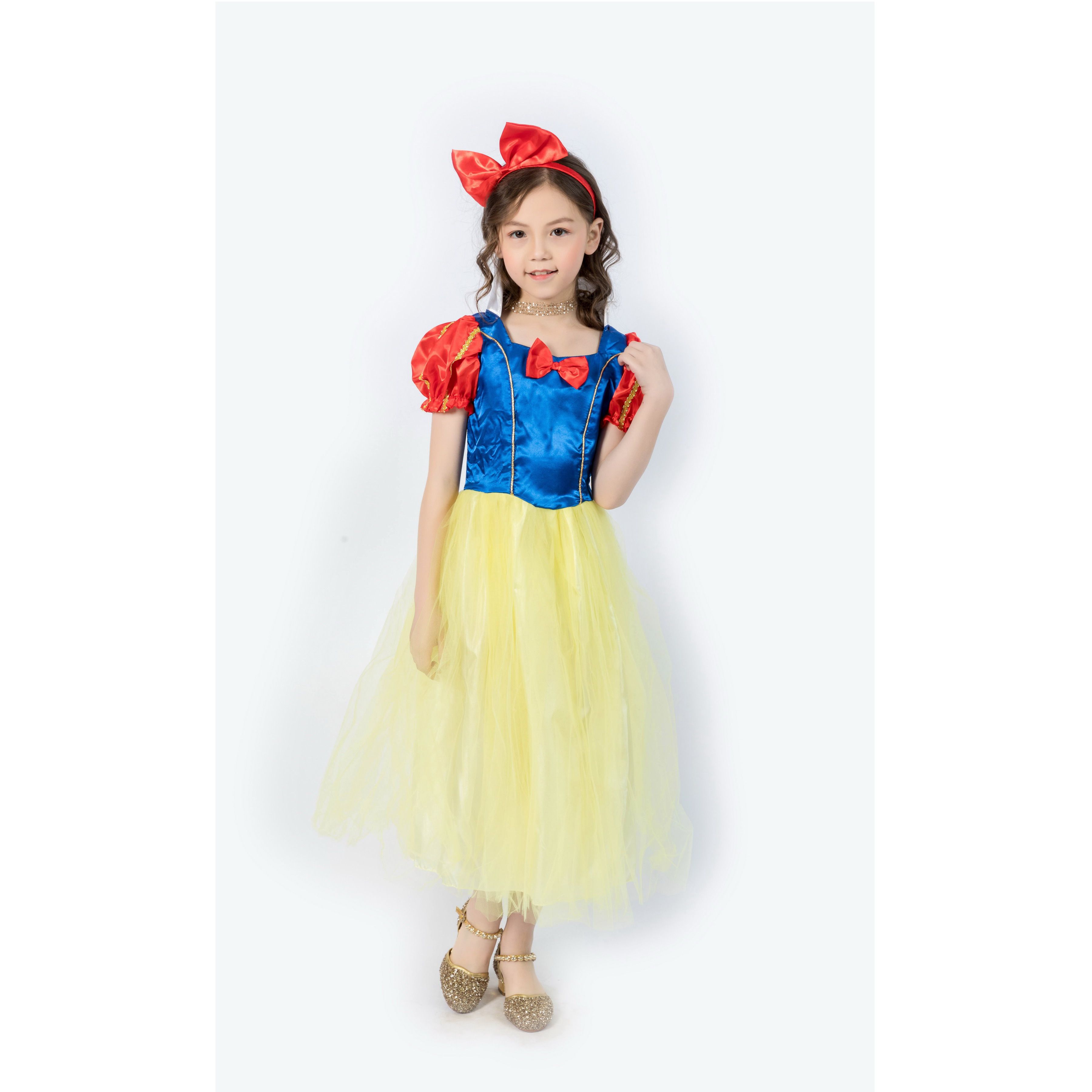 儿童装扮表演演出聚会派对白雪公主迪士尼头饰cosplay女装