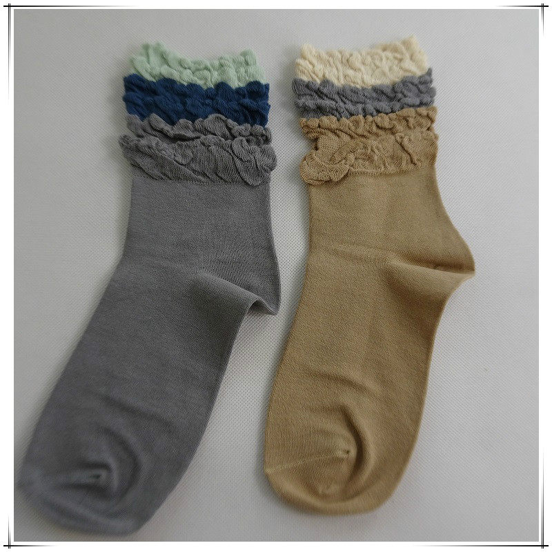 清仓特价rime韵魅专柜秋冬多层罗口女袜子女短袜短袜