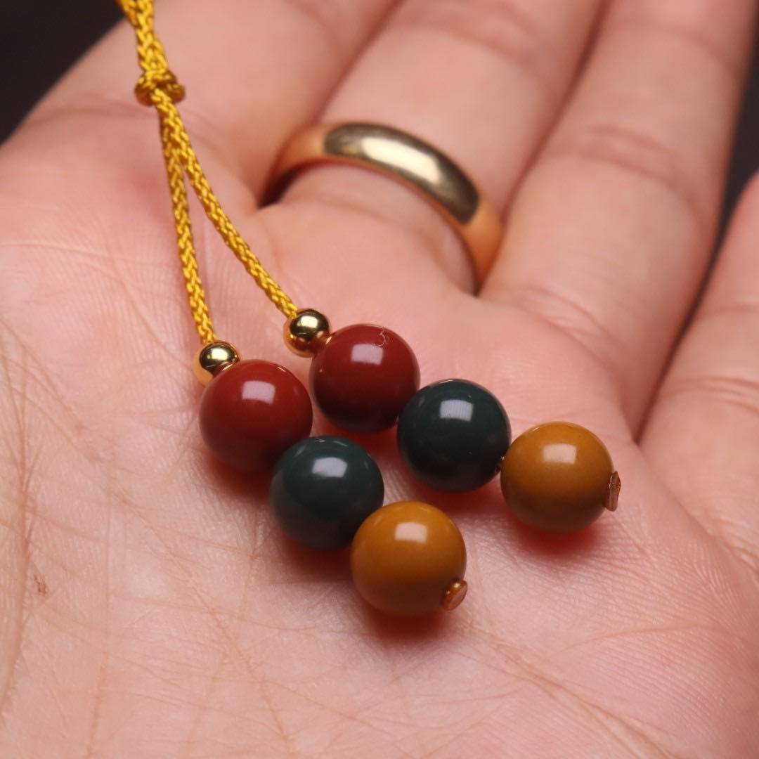 天然阿拉善玛瑙红绿灯弟子珠散珠隔珠108手串长串配饰