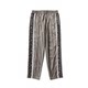 MAISON EMERALD stitching leopard Ribbon casual loose straight men and women silver velvet pants wide leg pants MAISON EMERALD stitching leopard Ribbon casual loose straight men and women silver velvet pants wide leg pants