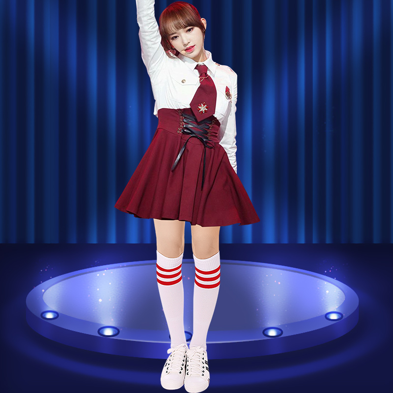 宇宙少女jk毕业制服清纯啦啦操拉拉队运动年会舞蹈演出服女款套装