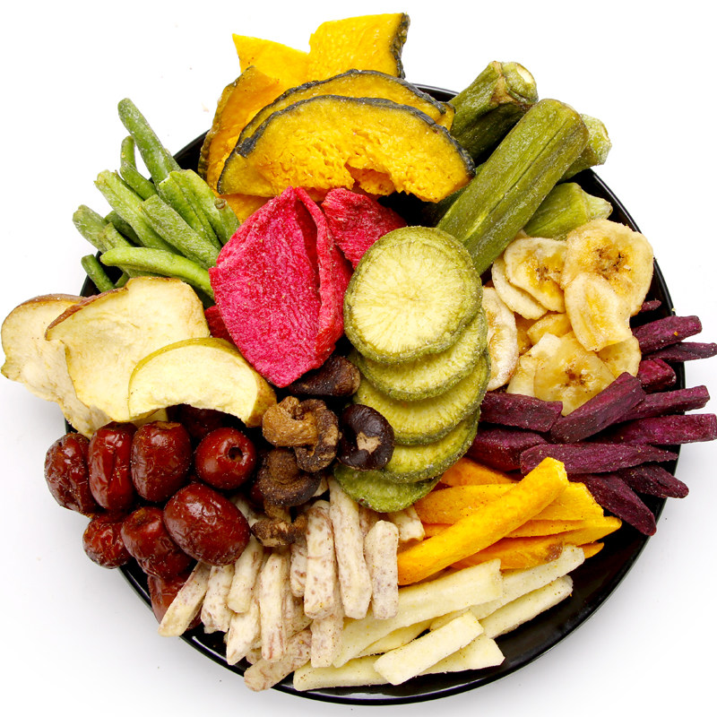 蔬菜干果果蔬脆片什锦混合脱水香菇少油低糖蔬果干