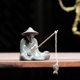 Creative character fisherman micro landscape Jiang Taigong ceramic tea pet gardening landscape fishing fisherman home decoration ornaments Creative character fisherman micro landscape Jiang Taigong ceramic tea pet gardening landscape fishing fisherman home decoration ornaments