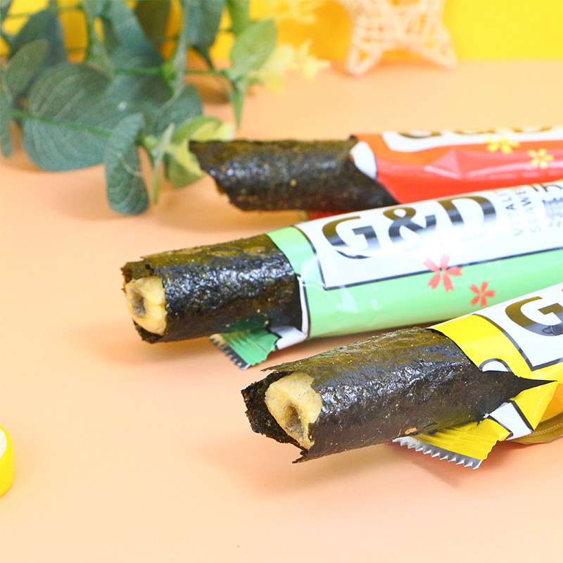 高点84g元气海苔棒米果卷能量棒紫菜海苔卷孕妇儿童解馋健康零食