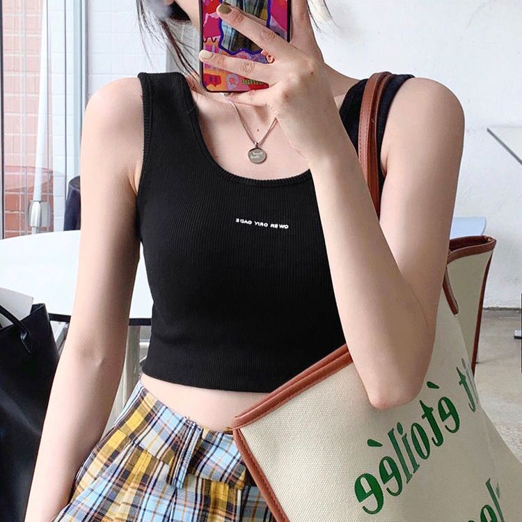 泫雅风基础款 外穿小背心吊带短款 修身 性感内搭上衣女夏季 打底衫