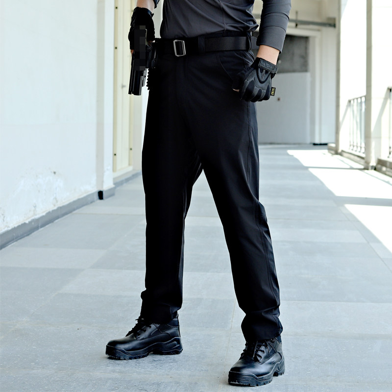 军霆新款战术西裤修身弹力超薄作训工装通勤迷彩裤