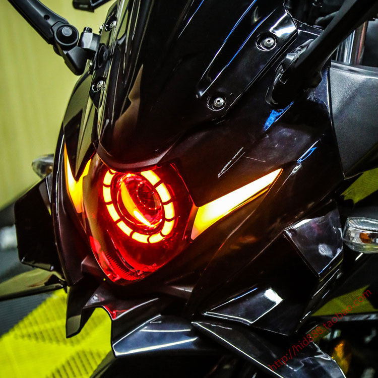 gsx250r摩托摩托车车灯17-21款升级改装led双光透镜摩托车氙气灯