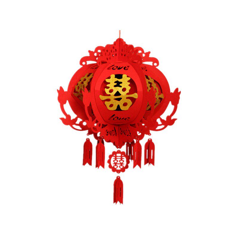 元旦新年装饰装饰灯灯笼结婚喜字小灯笼挂饰室内灯笼
