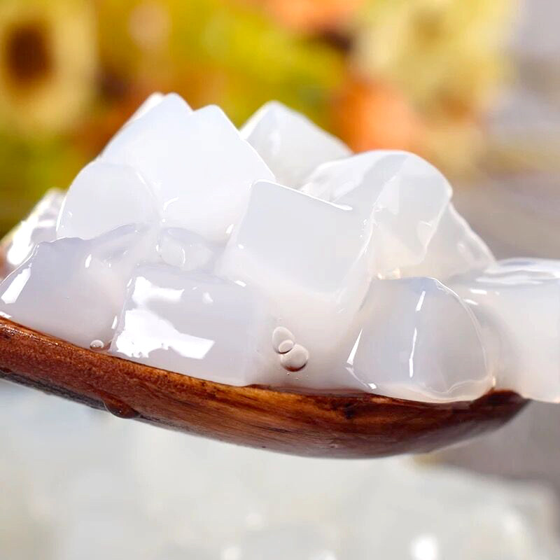 香大爵世椰果奶茶店专用原味椰果粒0.8cm小袋装刨冰原料1.5kg包邮