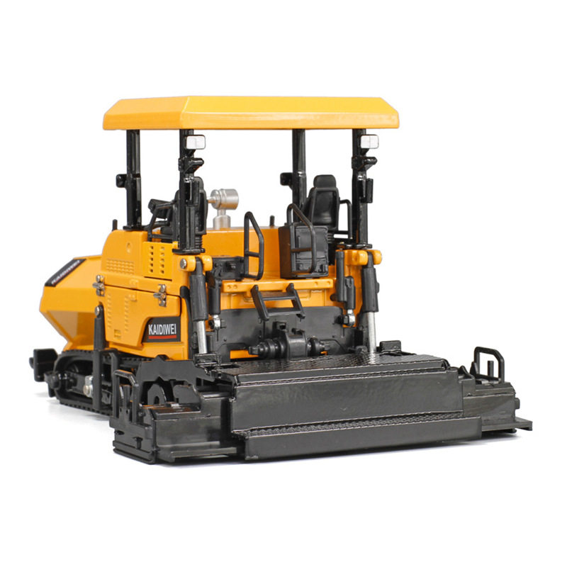 凯迪威道路建设摊铺机合金工程车汽车模型仿真儿童玩具男孩子车模