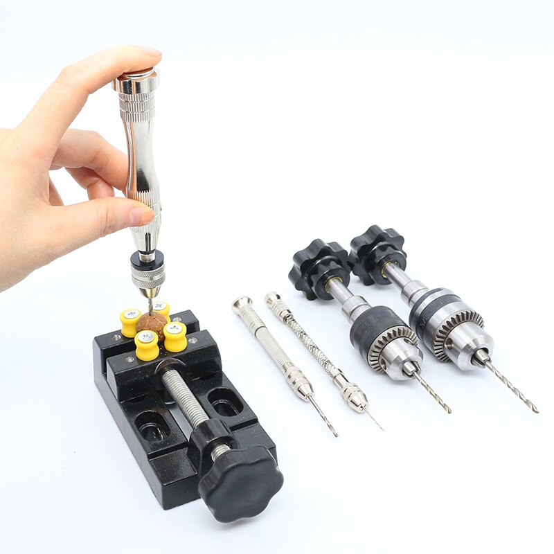 核桃钻眼琥珀夹捻床桃打孔工具桃核头盒文玩其它工具