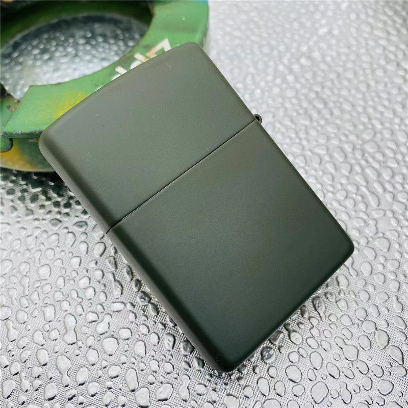 正品zippo防风煤油打火机军绿若有部队退伍纪念zippo
