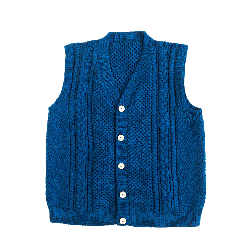 苏苏姐阿伦花样男士马甲毛线手工编织毛线