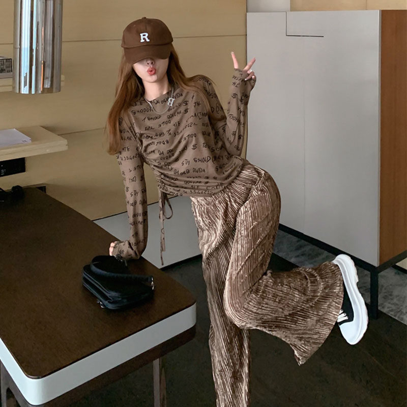 秋装高级女装个性炸街减龄港风复古chic气质时尚套装