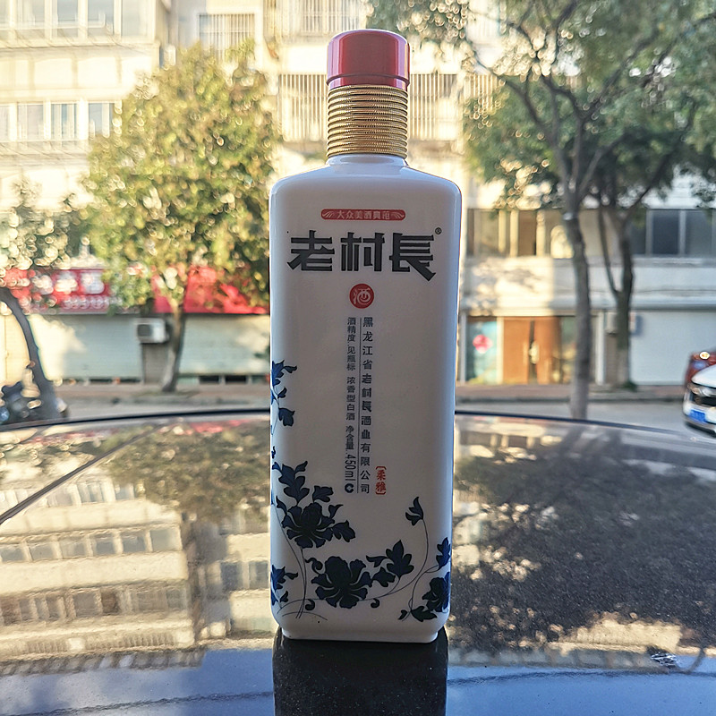 老村长青花瓷柔雅450ml纯粮食酒
