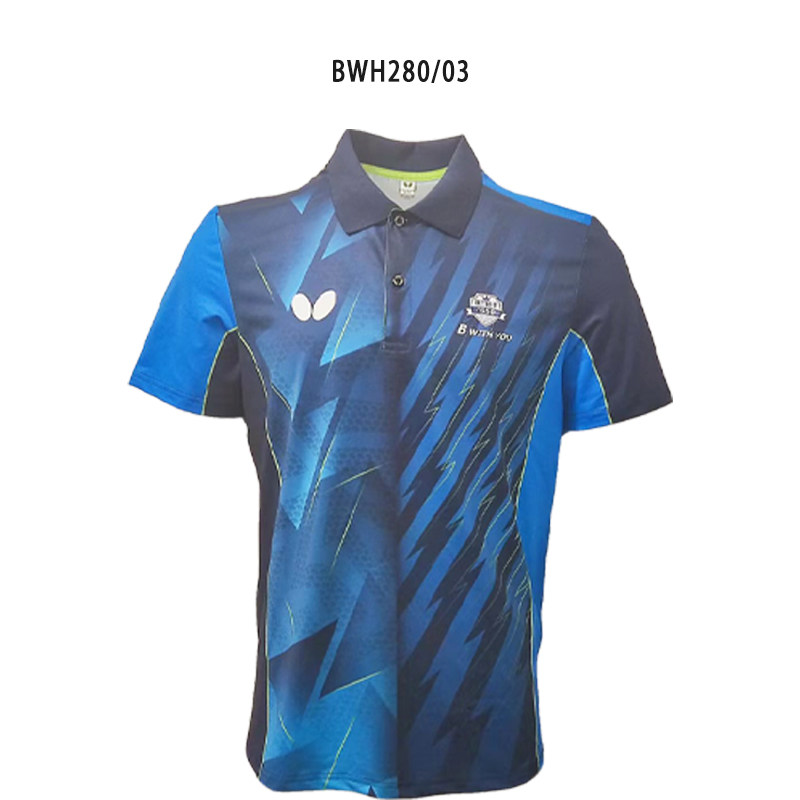 短袖骄阳蝴蝶春夏乒乓球带领bwh280休闲运动正品新品乒乓球服