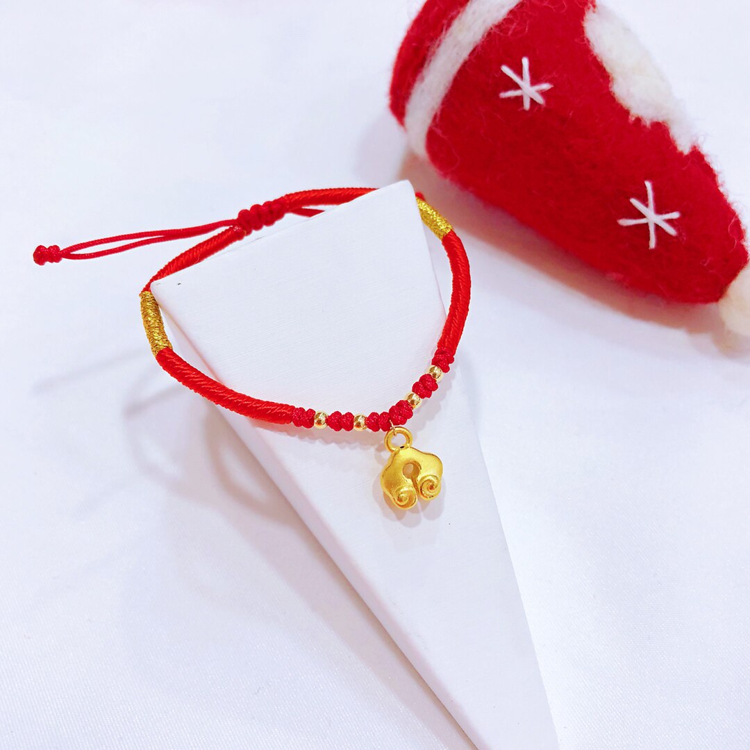 正品黄金项链祥云金锁宝宝长命新款3d硬金颈饰