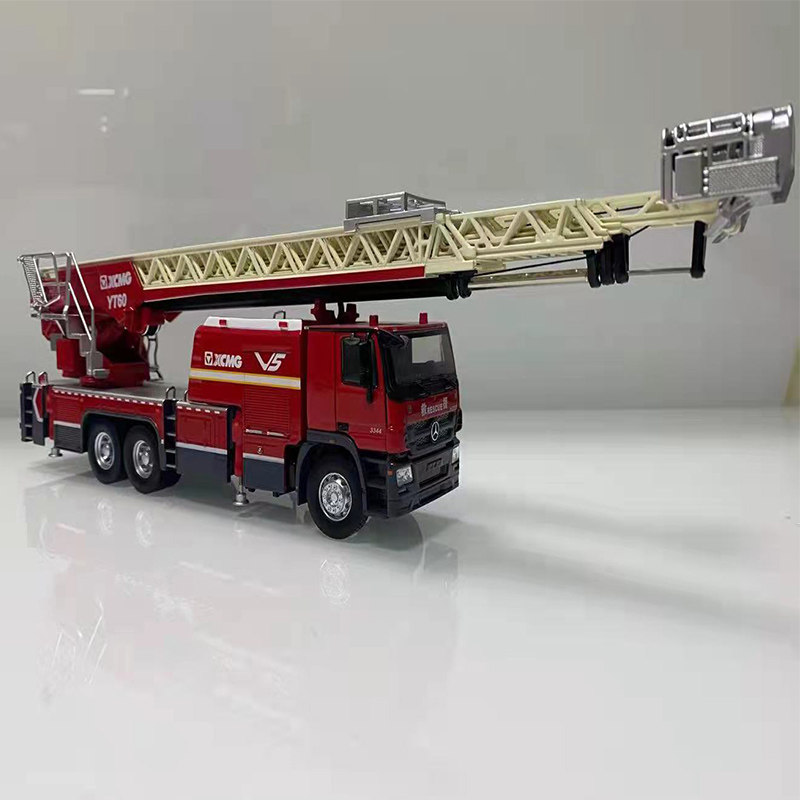 模型徐工集团消防车高空作业救援合金金属摆件正品yt60车模