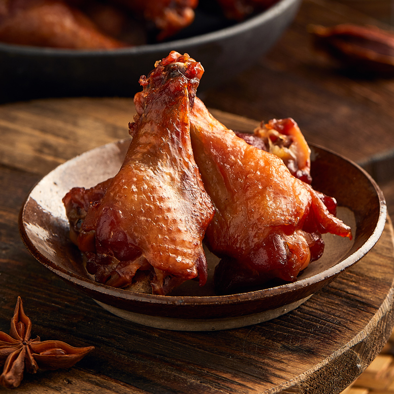 一手店酱鸡翅235g熏酱卤味鸡腿熟食东北特产鸡肉零食