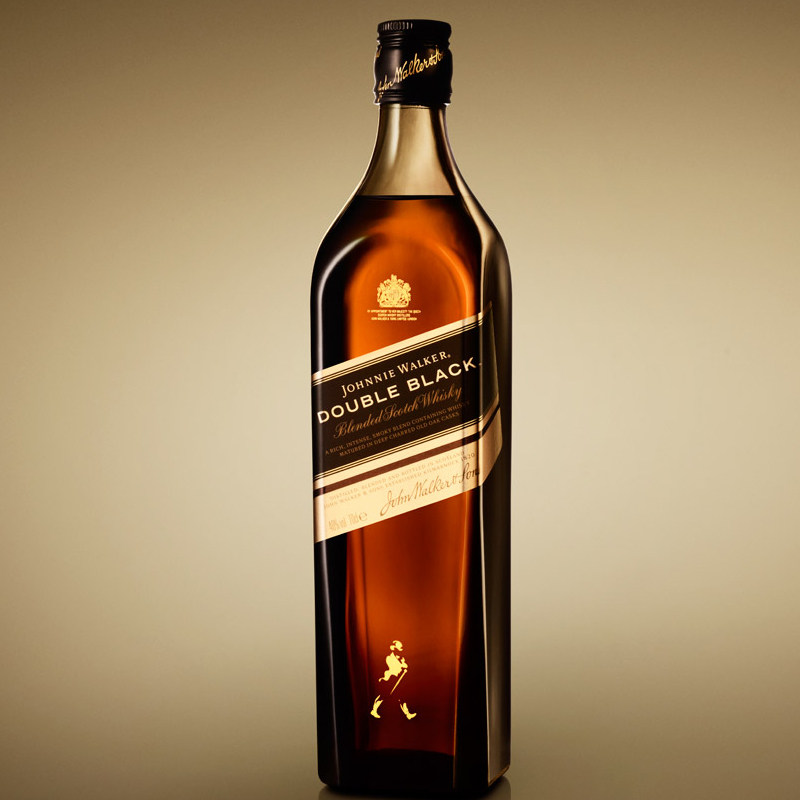 洋酒johnniewalkerdoubleblack尊尼获加黑方牌醇威士忌酒威士忌
