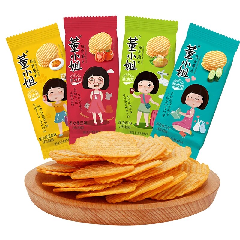 散装董小姐薯片黄瓜小王子整箱女生大礼包零食推荐膨化食品