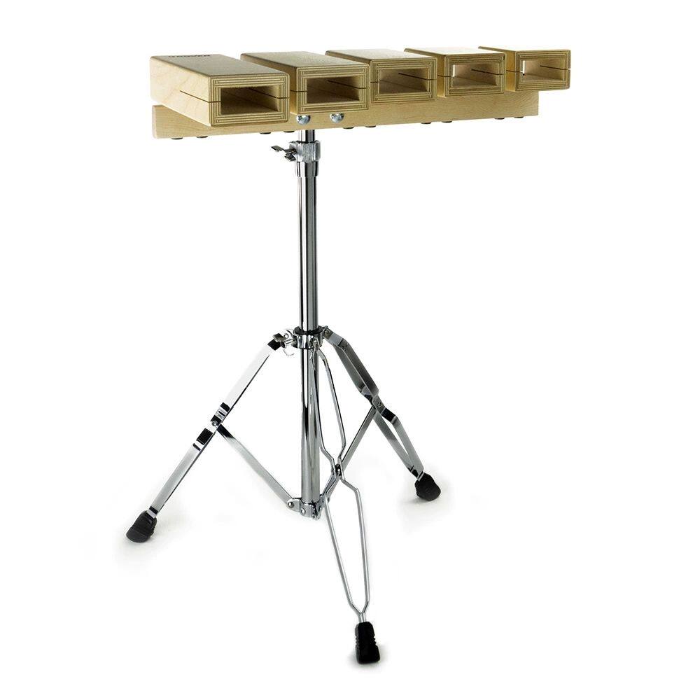 新款美产grover专业交响乐团五头木鱼梆子木盒tpb-x其它西洋乐器