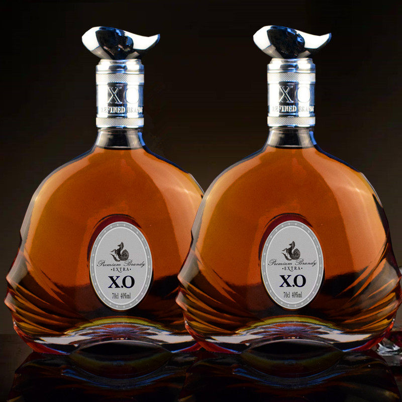 xo法国原酒白兰地毫升威士忌40度礼盒盒装洋酒白兰地