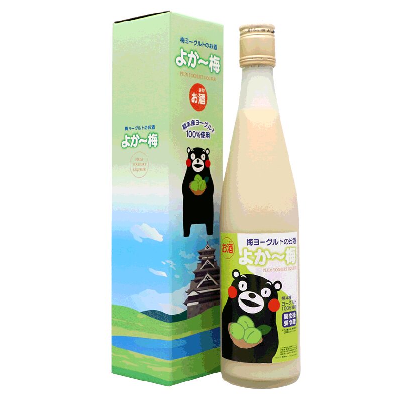 炒鸡好喝~日本进口梅子酒熊本酸奶酒梅子风味特浓牛奶利口酒500ml