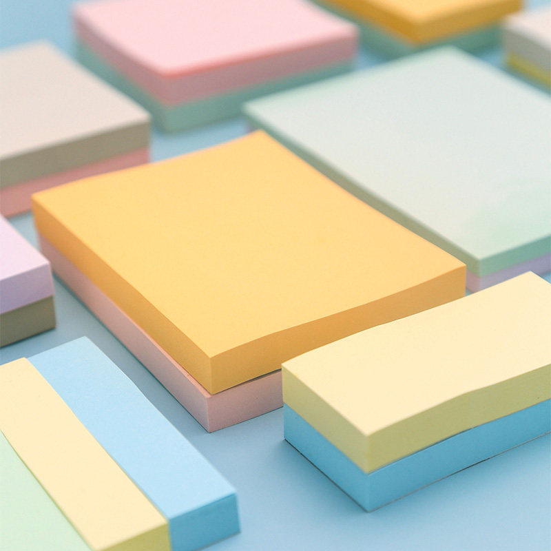 100张彩色便利贴纸创意学生可爱卡通少女心便便签本