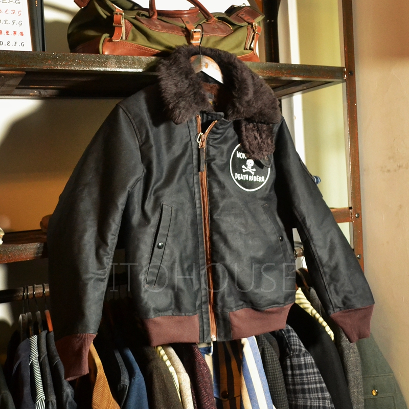 ITOHOUSE出品TYPE B-15 重磅油蜡面料蓝色款