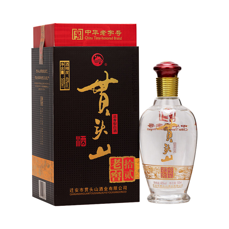 贯头山包邮40度老窖12整箱500ml浓香型白酒唐山特产6瓶