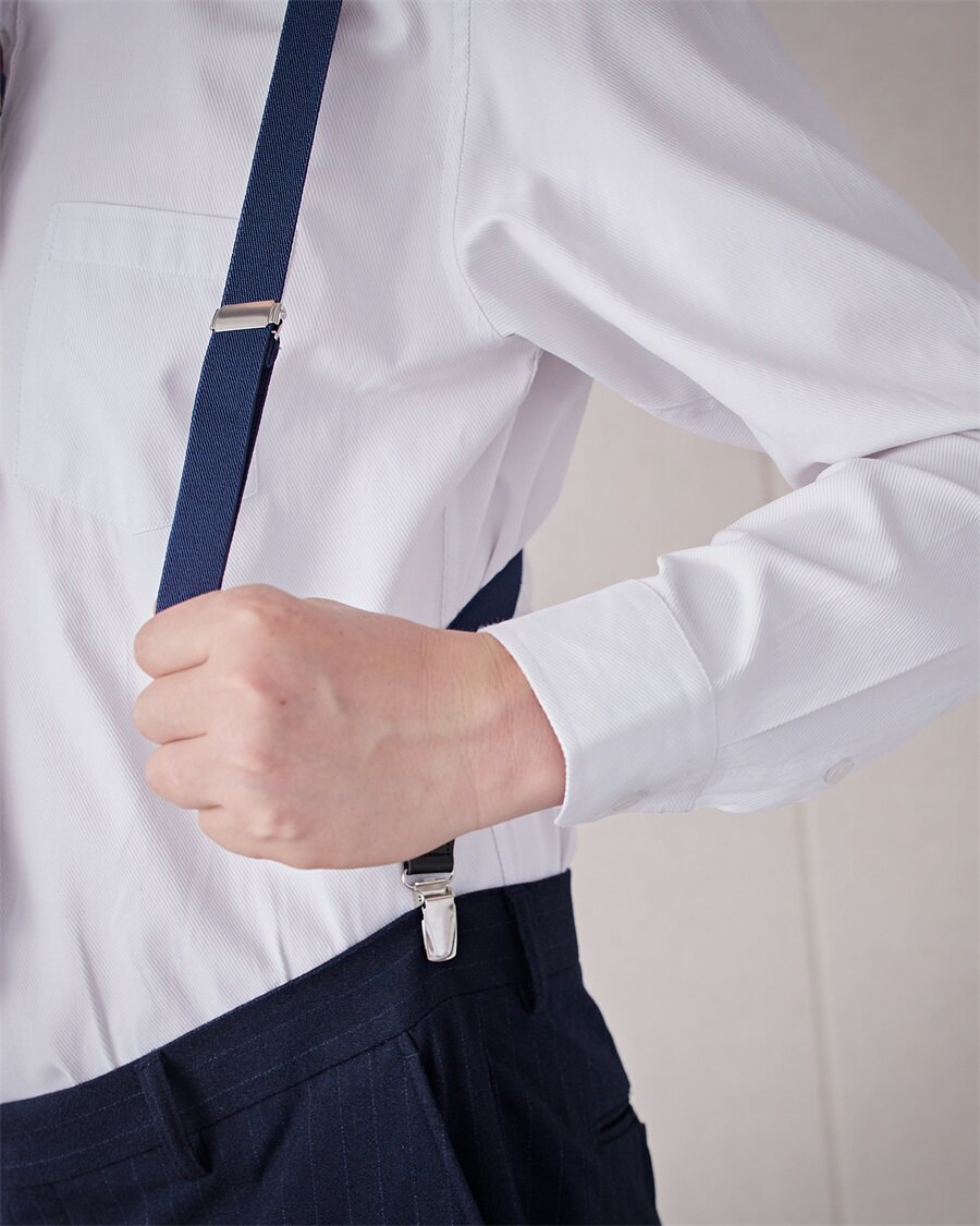 背带绅士复古西裤吊裤带英伦枪套男式吊带侧夹款腰带