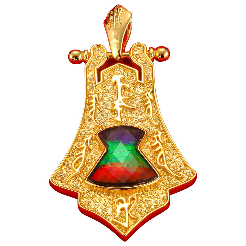 香港文昌吊坠昌星文昌星正品吉祥物斑彩李居明虎年项坠