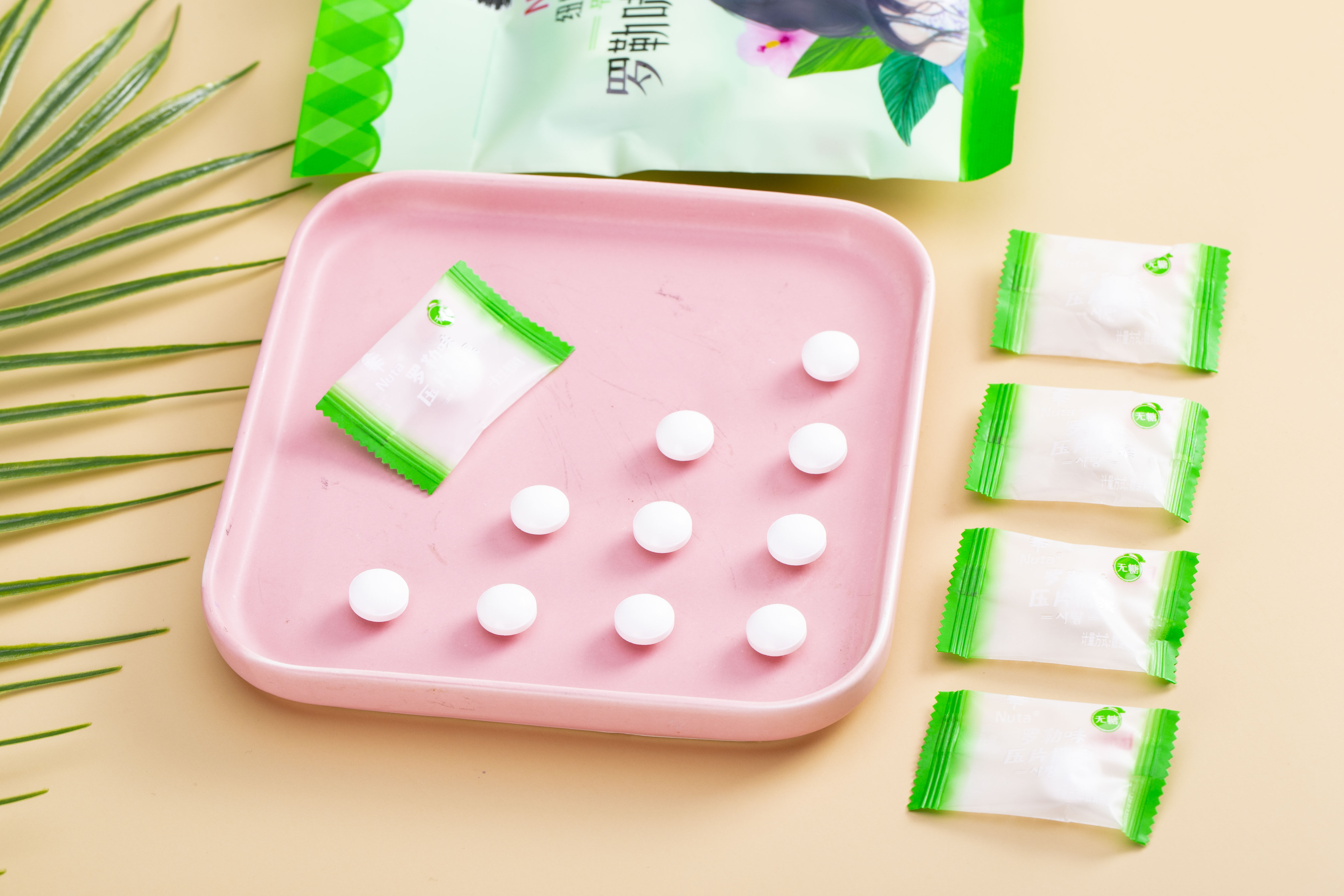 nuta年货无糖薄荷含片水果糖接吻清新口气糖果糖果