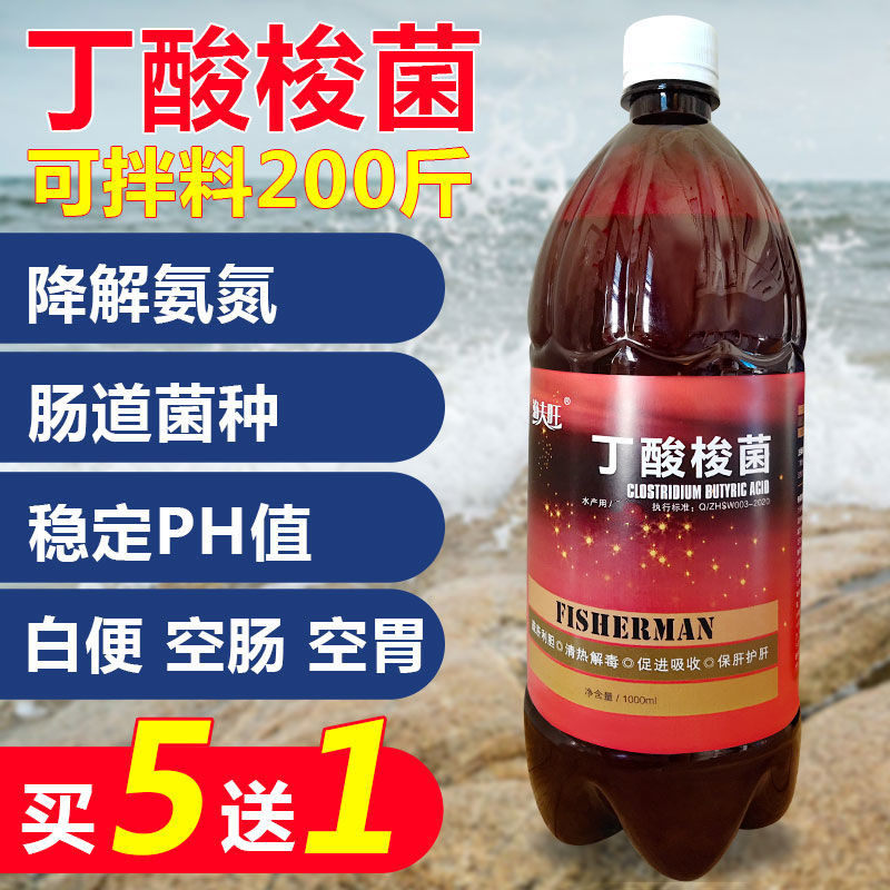 丁酸梭菌水产养殖em菌液鱼塘虾蟹调节肠道拖白其他益生菌