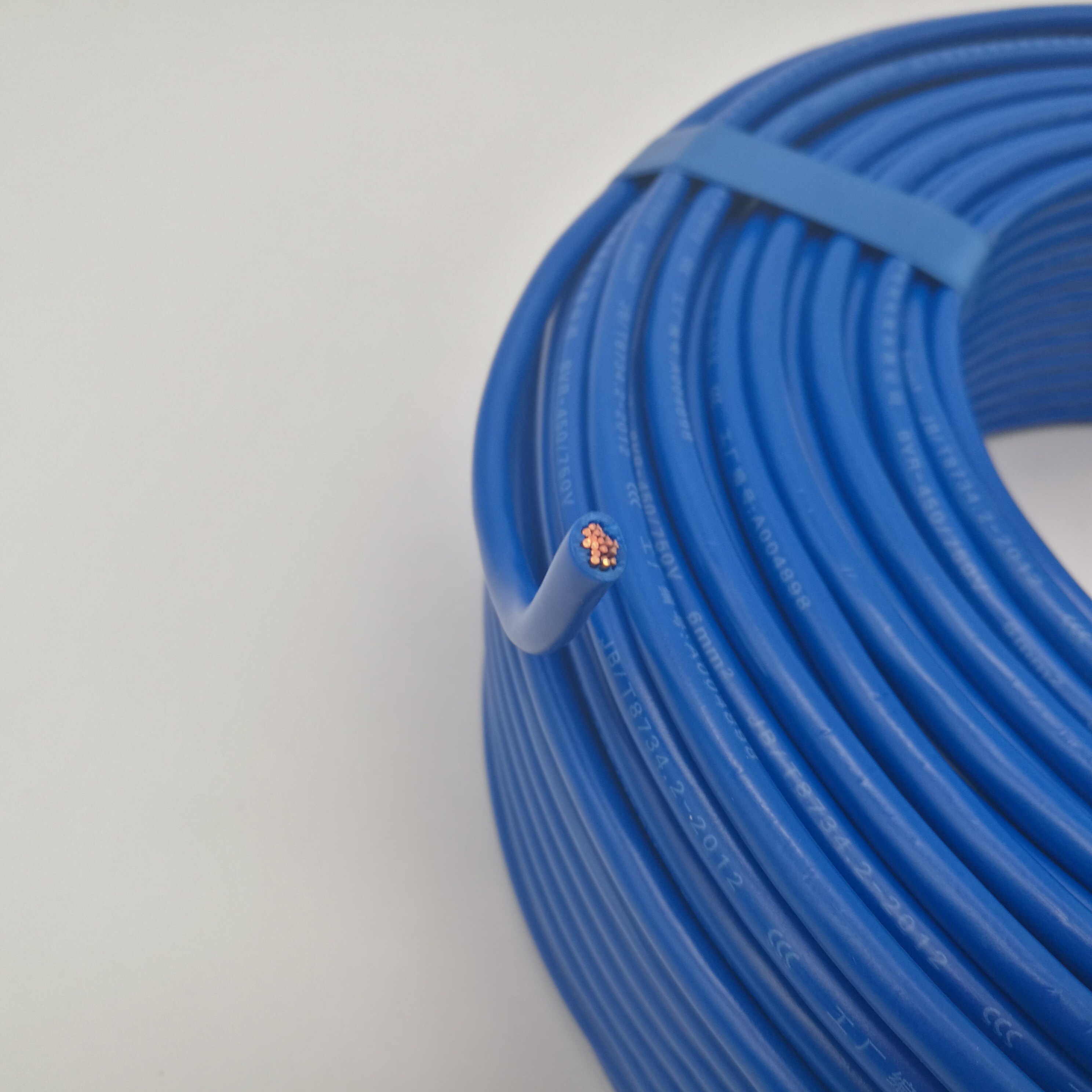 金环宇bvr电线铜芯单股多国标6平方家装纯铜铜线单芯线