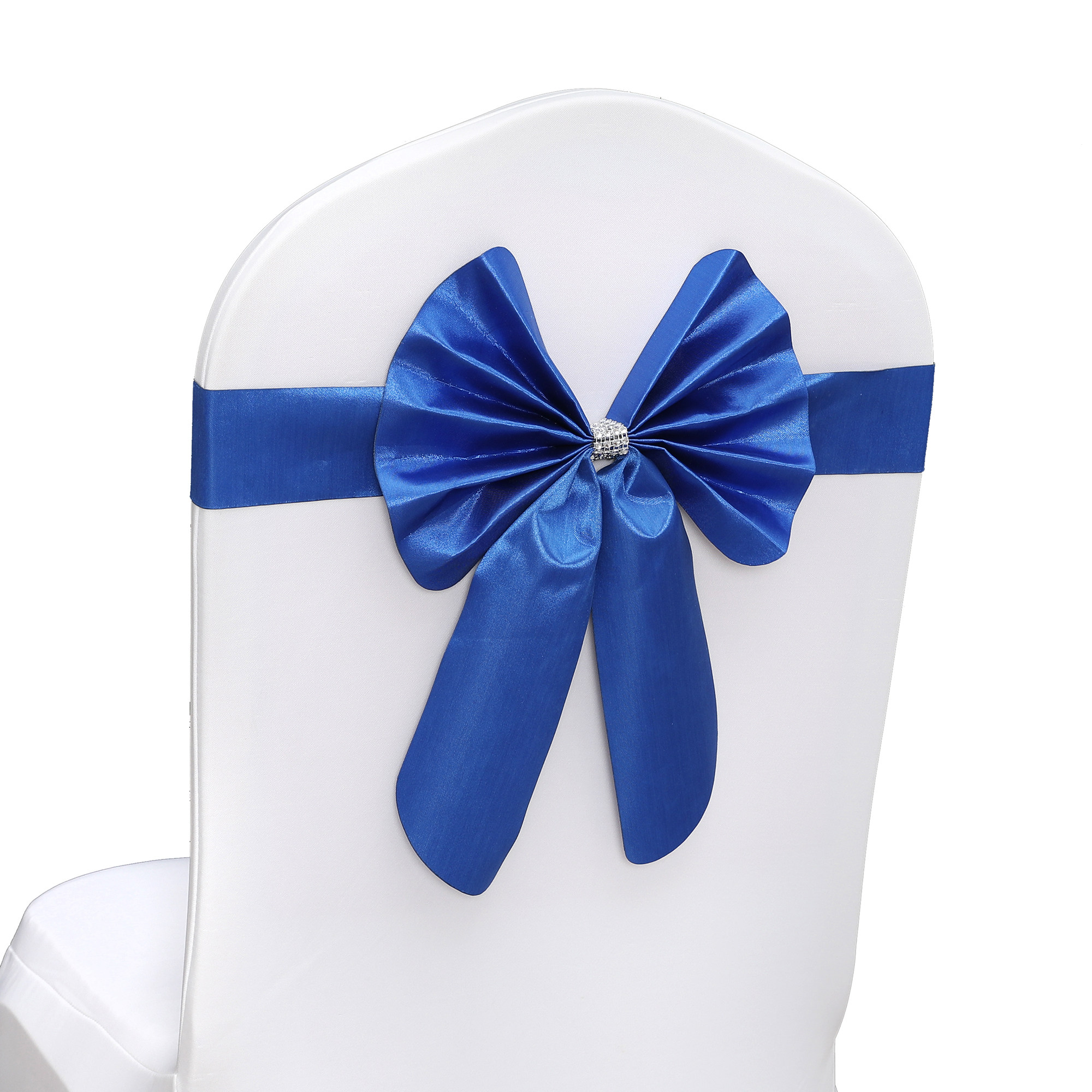 椅背免系弹力蝴蝶蝴蝶结结婚礼椅套装饰丝带酒店椅套