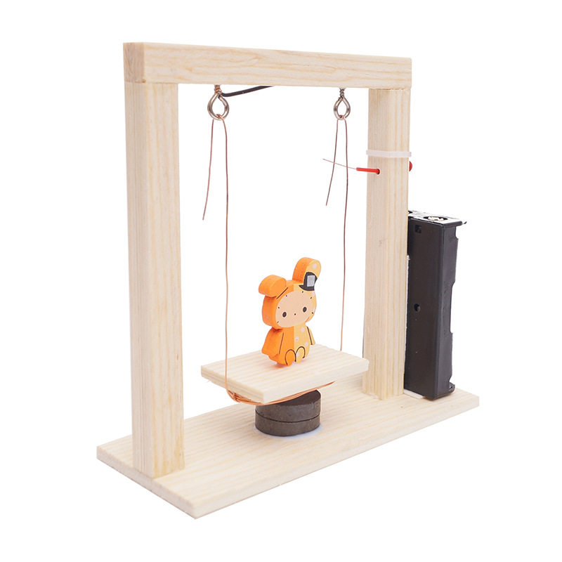 科技制作diy电磁秋千中小学科学实验材料小发明益智螺母拆装