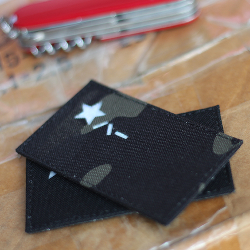 81旗 捌壹旗臂章 魔术贴 MC/OD/BK/暗夜迷彩 500D考多啦士气章