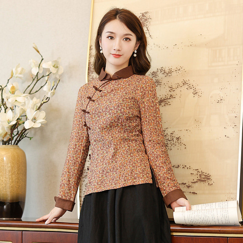 筠雅唐装女年年轻上衣汉服茶服禅服时尚复古上衣