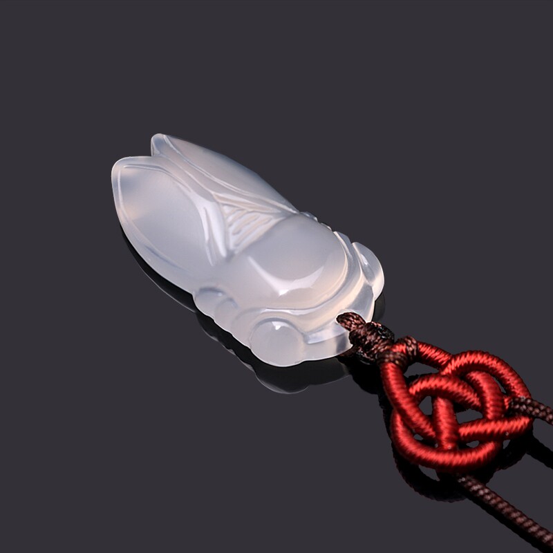 福缘阁玉髓金蝉吊坠玉蝉玉坠挂件知了项坠