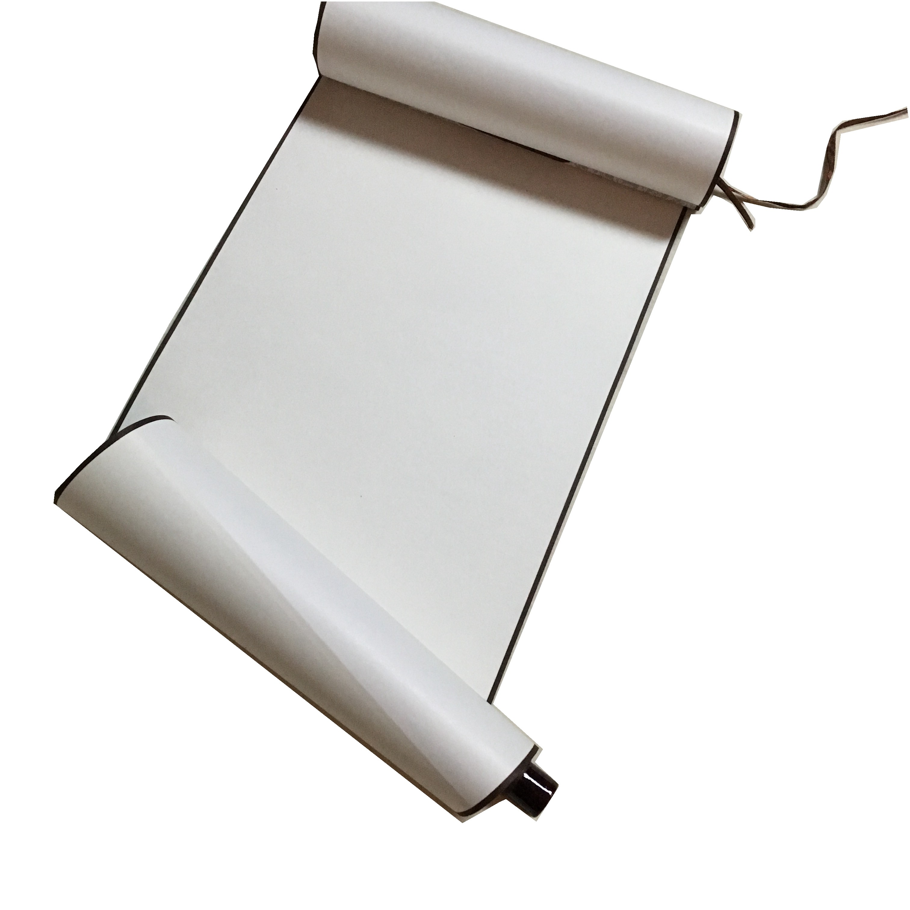 空白卷轴仿绫纸小三尺画轴空白宣纸半生半熟书画卷轴中堂挂轴竖轴