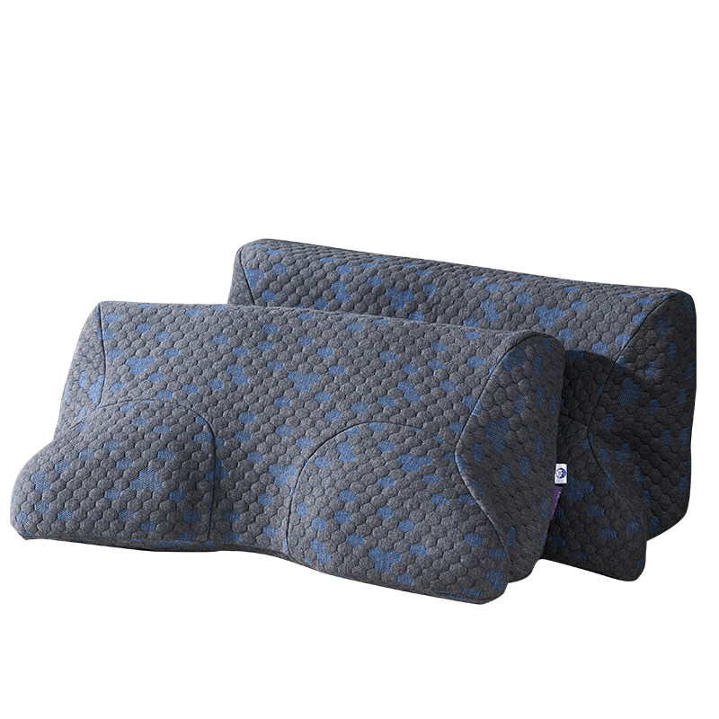 艾美家石墨乳胶按摩学生防螨枕芯一对单人颈椎乳胶枕