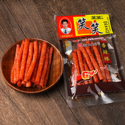 笑笑辣条回忆儿时怀旧8090童年小时候麻辣零食毛钱大全面筋制品功效与