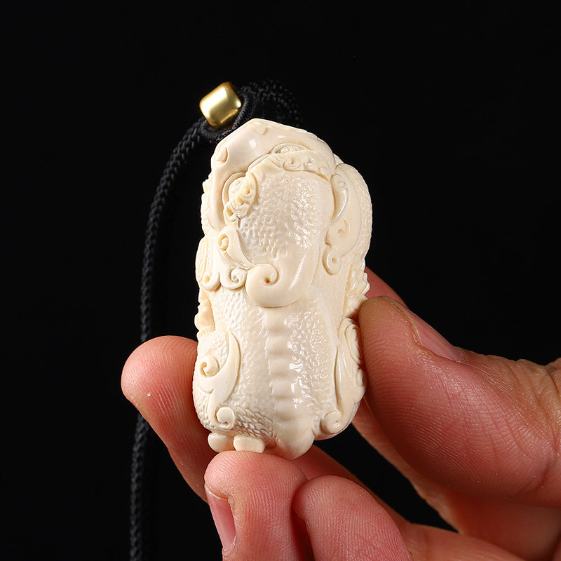 天然冰料猛犸象牙貔貅吊坠招财钥匙扣挂件男女手串手链配饰饰品